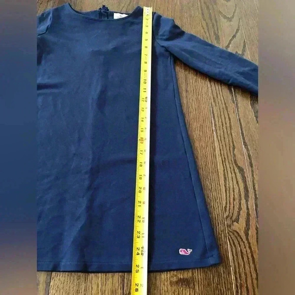 Vineyard Vines Girls M (10-12) Deep Navy Blue Long-Sleeve Tunic Dress - VGUC! - Picture 10 of 11